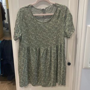 Cotton On Green tunic shirt large